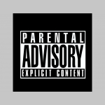 Parental Advisory Explicit Content  mikina s kapucou stiahnutelnou šnúrkami a klokankovým vreckom vpredu